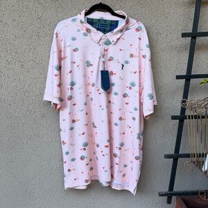 William Murray polo shirt tequila watermelon Agua azul size XXX- L new